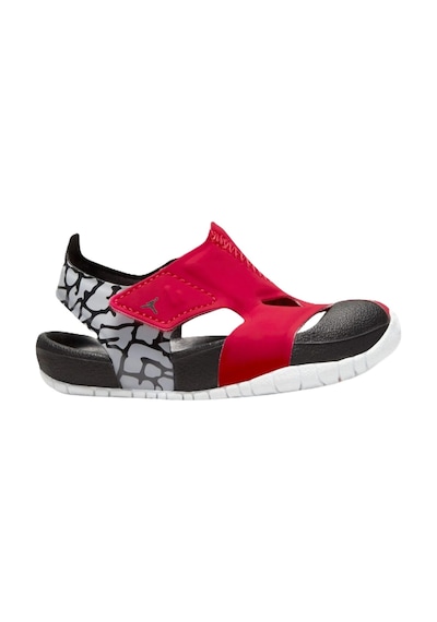 Nike Jordan Flare Cırtlı Bebek Sandalet Siyah Bordo Siyah - Kırmızı