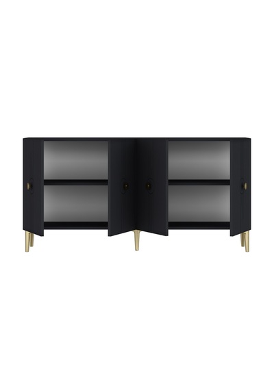 Ka1543ag Lura Konsol Ve Tv Sehpası Antrasit-gold 150cm Antrasit - Altın