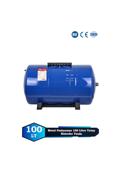 Sumarkt Trtank Profesyonel 100 Litre Yatay Ayaklı Nsf Membranlı Hidrofor Genleşme Tankı