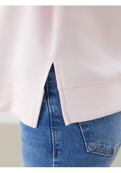 Lcwaıkıkı Classic Pembe Oversize Soft Touch Kadın Tişört