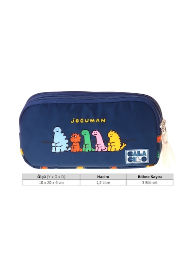Calacilo Erkek Çocuk İlkokul Kalem Çantası - Joguman Baskılı Lacivert Renk Joguman - C4076