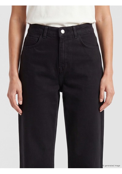 LC Waikiki Lc Waıkıkı Siyah Straight Fit Kadın Jean Pantolon