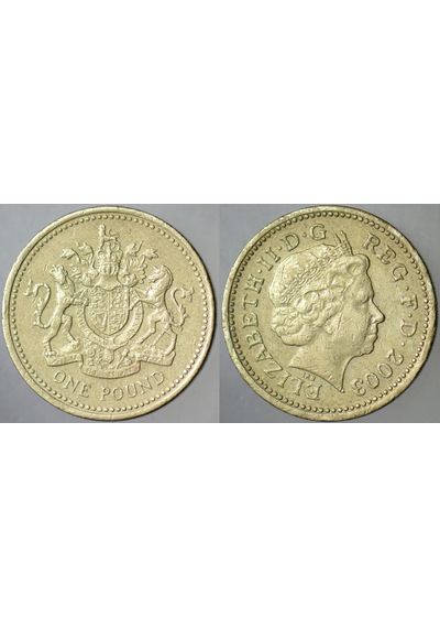 Birleşik Krallık 1 Pound 2003 Kraliçe Iı. Elizabeth - İngiltere.