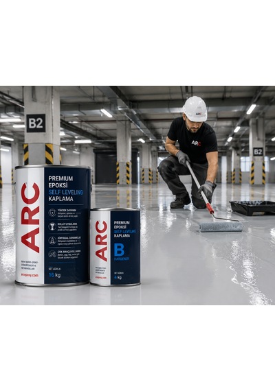 Epoksi Self Leveling Zemin Teras Balkon Otopark Boya Ve Kaplama 4 Kg Kıt