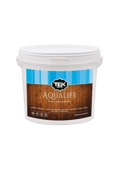 Tek Boya Aqualife Su Bazlı Ahşap Koruyucu Kokusuz 0,75 Lt.