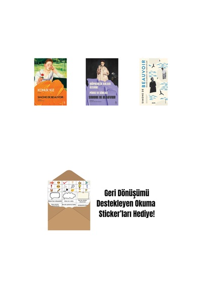 Sartre A Mektuplar 1: 1930-1939 + Müphemlik Ahlakı Üzerine - Pirus Ve Sineas + Nelson Algren'e Aşk Mektupları + Okuma Sticker'ları