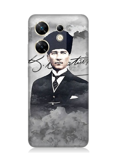 Infinix Zero 30 4g Uyumlu Atatürk Portresi  Desenli Silikon Kılıf