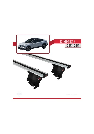 Citroen C4x 2020 Ve Sonrası İle Uyumlu Ace-4 Ara Atkı Tavan Barı Gri