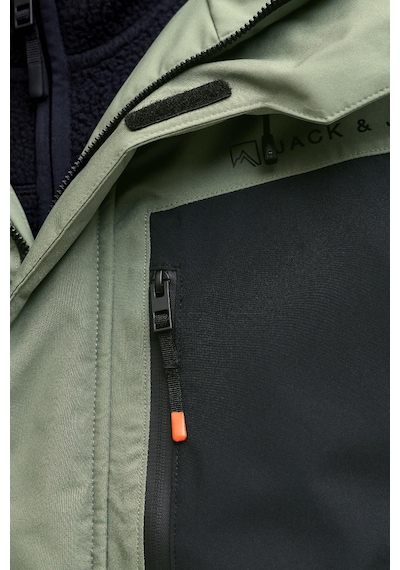 Jack & Jones Alpes Erkek Kayak Montu Su Geçirmez Rüzgar Geçirmez Aw25 Yeşil