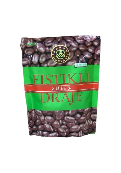 Kahve Dünyası Draje Antep Fıstıklı Sütlü Çikolata 60 Gr 12'li Paket