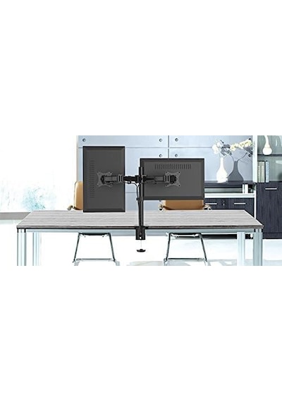 Dual 2 Fach Led Ve Lcd Monitörler Kadar 27 İnç Ekran İçin Vesa 75 X 75 100 X 100 Halterungsprofi Office-124 2 Monitor