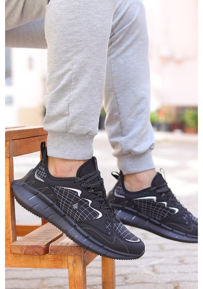 Hammer Jack Hita Memory Foam Erkek Sneaker Ayakkabı 167800000351 01 Siyah Siyah