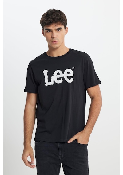 Lee Regular Fit Grafik Baskılı Erkek T-shirt Siyah