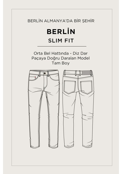 Avva Erkek Gri Klasik Bel Parça Boya Pamuklu Yıkamalı Berlin Slim Fit Jean Pantolon A52y3509