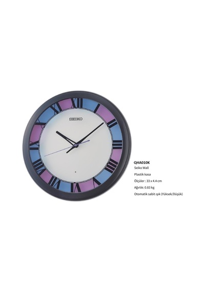 Seiko Qha010k Led Işıklı Duvar Saati Çok Renkli