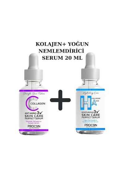 C Vitamini Aydınlatıcı +procsın Yoğun Nemlendirici Hyaluronik Asit Serum 20 Ml