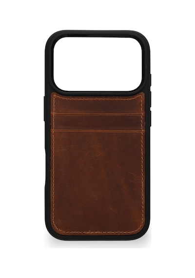 Vintage Wallet Kartlıklı Premium Deri Kılıf Apple Uyumlu iPhone 17 Pro Eskitme Taba