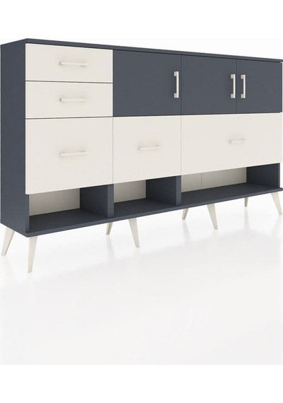 Arges Konsol 3 Raflı 5 Çekmeceli 3 Kapaklı 176x30x99 Antrasit-antrasit/aytaşı Antrasıt/aytası - Antrasıt Arges Konsol 3 Raflı 5 Çekmeceli 3 Kapaklı 176x30x99 Antrasit-antrasit/aytaşı Antrasıt/aytası - Antrasıt