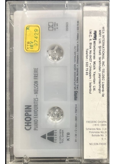 Kaset Chopin Piano Favourites Nelson Freire Kaset