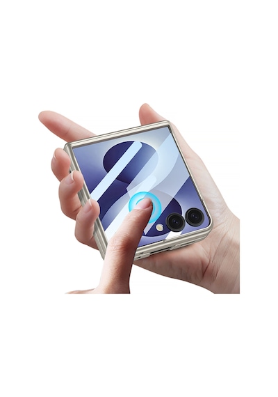 Galaxy Uyumlu Z Flip 8 Kılıf Pazarplus M-magnet Kılıf Titanyum