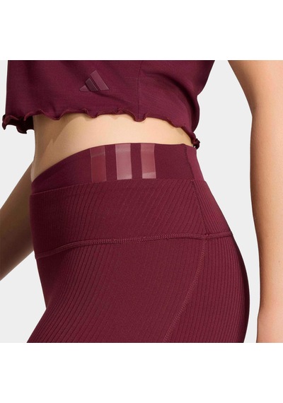 Adidas All Me Rib Kadın Bordo Tayt Kq5812