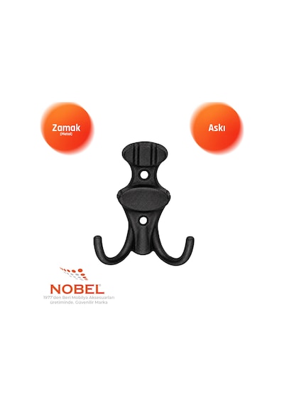 Çi Zgi Li Askı, Metal Vestiyer Askısı, 37 Gr, Dolap Ve Duvar Askılığı, Matsi Yah Vidalı