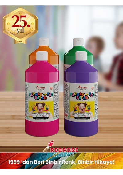 Red Rose Ara Renkler Parmak Boyası 4'lü Set 4 x 1 KG