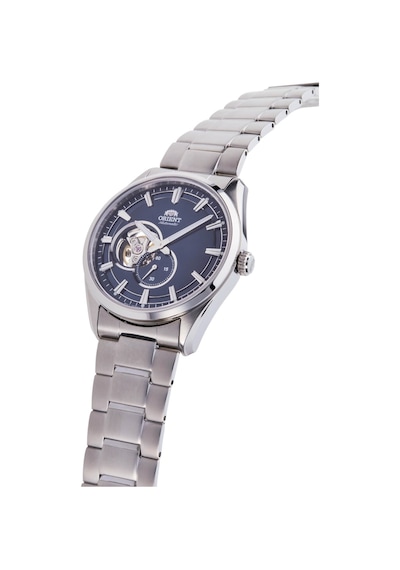 Orient Kurmalı Otomatik Çelik Gri Open Heart Safir Cam Lacivert Kadran 41 Mm Erkek Kol Saati