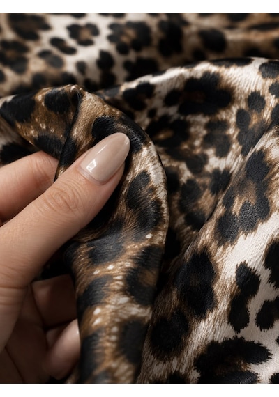 Favora Leopar Desenli Nevresimlik Kumaş 10 Metre