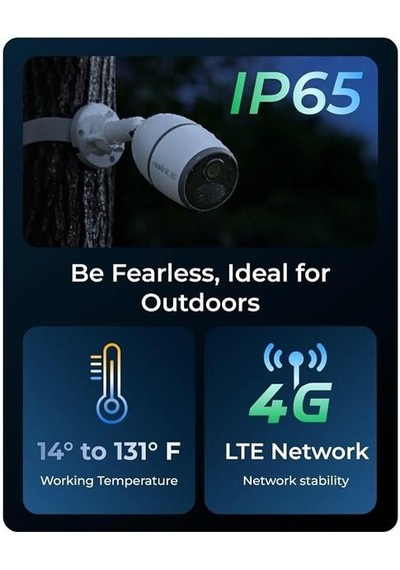 Reolınk 8mp Bullet Go Ultra Kablosuz Ip Kamera 4g Lte Güneş Enerjili