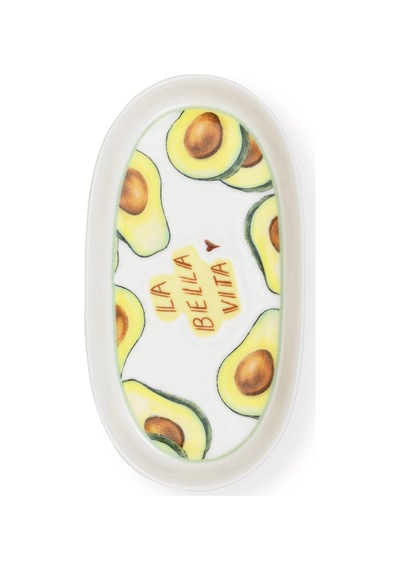 The Mia Italian Summer Oval Servis Tabağı 2li 23 Cm Çok Renkli