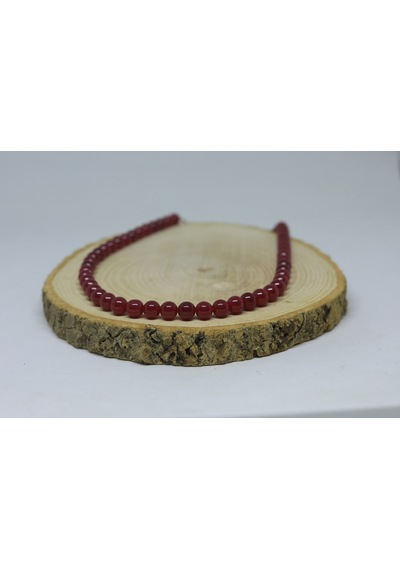 Yakut Taşı Yarım Dizi 7.5 MM 18 CM Siyah