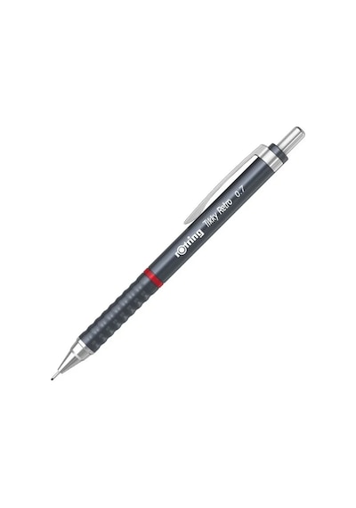 Rotring Tikky Retro 0.7mm Mekanik Kurşun Kalem Metalik Gri / 2202