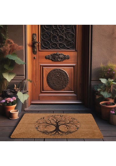 Valerine Life Vintage Ceviz Ağacı Kapı Önü Paspası 45x70cm
