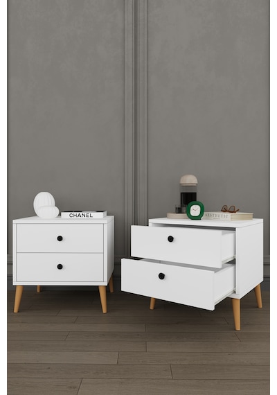 Yatak Odası Takımı 5 Parça %100 Mdf Gardırop Şifonyer Makyaj Masası Komodin Ytk03