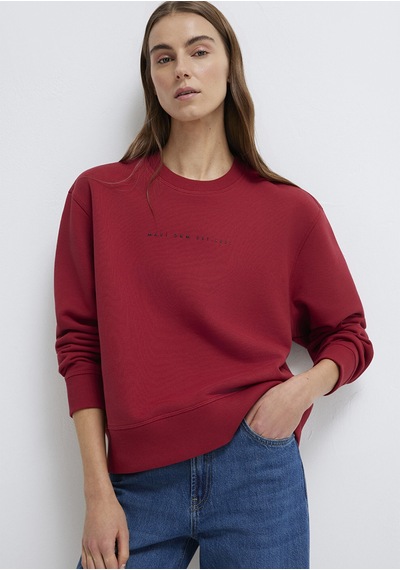 Mavi - Mavi Denim Baskılı Kırmızı Sweatshirt 1s10525-70424 Kırmızı