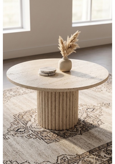 Soyasis Petra Bohem Orta Sehpa 70 Cm - Traverten-traverten
