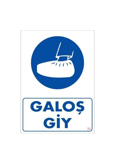 Gş Giy Uyarı Levhası 25x35 Kod:33