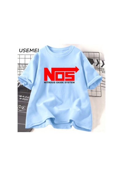Flood Of Style Sistemler Baskı T-shirt Hızlı Öfkeli Araba Yarışı Spor T Shirt Erkekler Kadınlar İçin Serin R Mavi