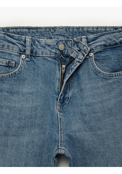 Koton Pamuklu Normal Bel 5 Cepli Straight Fit Jean Pantolon - Mark Jean Orta İndigo 7wam40038nd Koton Pamuklu Normal Bel 5 Cepli Straight Fit Jean Pantolon - Mark Jean Orta İndigo 7wam40038nd