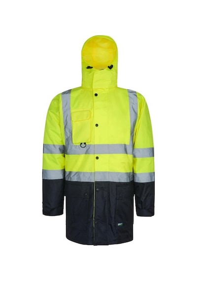 Reflektörlü 5+1 Farklı Kullanımlı Oxford 300d Parka Sarı Sarı