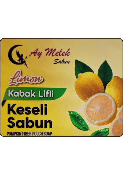 Doğal Kabak Lifli Limon Özlü Sabun Seti Doğal Kabak Lifi Banyo ve Yüz Kesesi