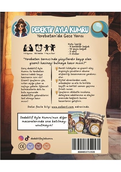 Oobart Dedektif Ayla Kumru Yerebatan'da Gece Yarısı, Çocuklar İçin Eğlenceli Dedektiflik Oyunu