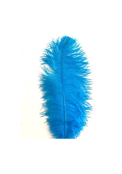 Kuzey Oyuncak 3 Adet Büyük Boy 35 Cm Açık Mavi Deve Kuşu Tüyü Light Blue Ostrıch Feather Dekor Açık Mavi Kuş Tüyü 5+