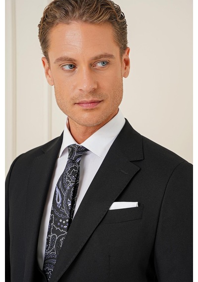 Efor Tk 903 Slim Fit Siyah Klasik Takım Elbise Siyah