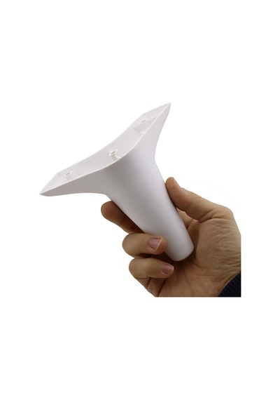 Aspen Mobilya Kanepe Sehpa Puf Koltuk Ayağı 12 Cm Beyaz Baza Ayak 4 Adet Altın - Beyaz