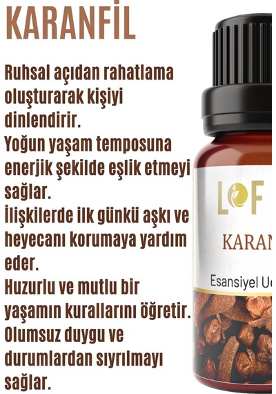 Lofty Karanfil Uçucu Yağ Buhurdanlık Esansı 10 ML