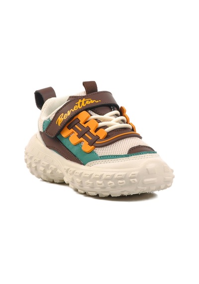 United Colors of Benetton Bej Memory Foam Cırtlı Çocuk Spor Ayakkabı Bnı-11136 P