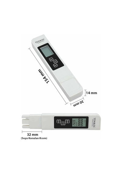 Hymark 3in1 Dijital Tds Su Kalitesi Ph Değeri Sıcaklık Ölçüm Ciha