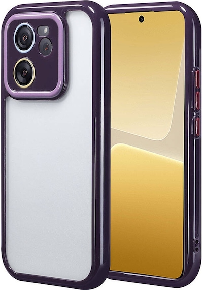Xiaomi Mi 13t Pro Uyumlu Kılıf Kamera Korumalı Renkli Kenar Ve Çerçeve Tasarımlı Kapak
